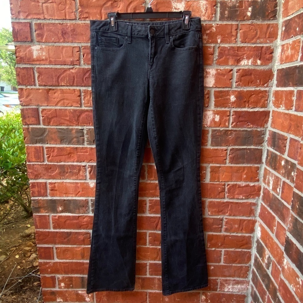 Gap Womens 28 Curvy Tall Black Straight Leg Jeans